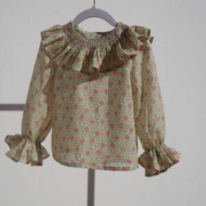 Camisa Con Cuello Y Puños De Volantes